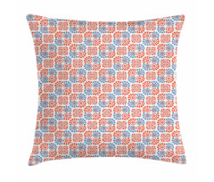 Abstract Bicolour Round Motif Pillow Cover