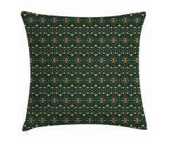 Tribal Motifs and Shapes Print Pillow Cover