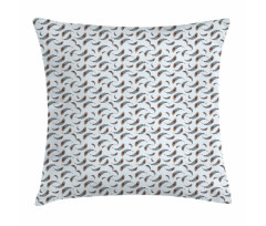 Repetitive Peacock Feathers Pillow Cover