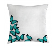 Sunny Butterflies Morphs Pillow Cover
