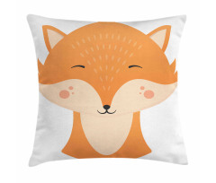 Happy Animal Face Simplicity Pillow Cover