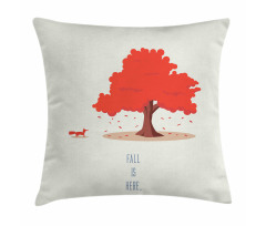 Fall is Here Animal and Tree Pillow Cover