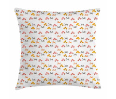 Little Raccoons and Foxes Pillow Cover