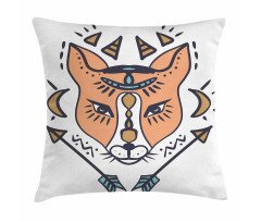 Boho Animal Head with Arrows Pillow Cover