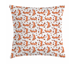 Cartoon Pattern Meat and Animal Pillow Cover