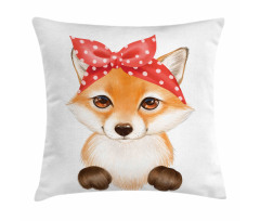 Wild Animal Drawing Pillow Cover