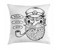 Bearded Captain Pillow Cover