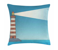 Lighthouse on Sea Pillow Cover