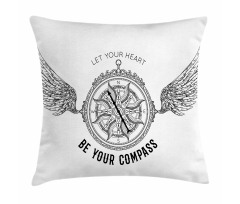 Antique Compass Pillow Cover