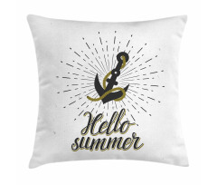 Sunburst Anchor Pillow Cover