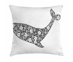 Zentangle Whale Pillow Cover