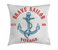 Voyage Anchor Art Pillow Cover