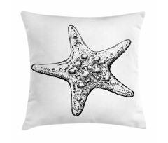 Starfish Sketch Pillow Cover