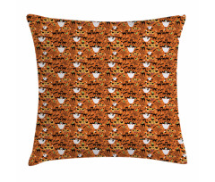 Ghost Cats Bats Spiders Pillow Cover