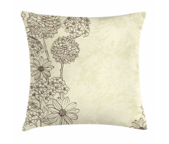 Blooming Retro Pillow Cover