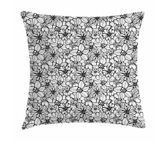 Cartoon Style Petals Pillow Cover