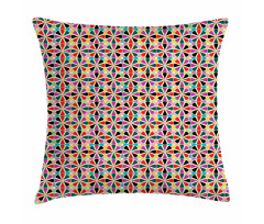 Rounded Art Flower Pillow Cover