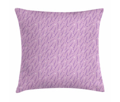 Lavender Butterflies Pillow Cover