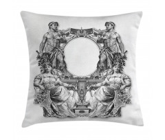 Baroque Crown Pillow Cover