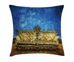 Antique Sofa in Room Pillow Cover