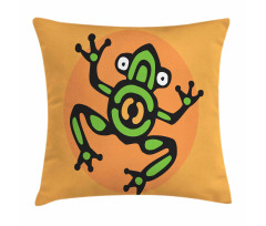 Aztec Amphibian Animal Art Pillow Cover