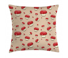 Cartoon Mushrooms Pillow Cover