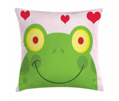 Animal in Love Smiling Pillow Cover