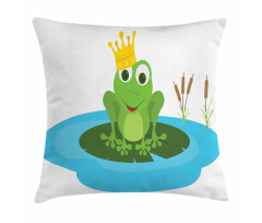 Prince Animal Big Leaf Pond Pillow Cover