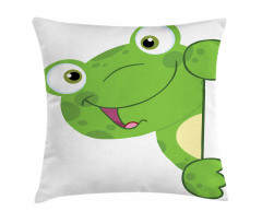 Cartoon Smiling Animal Pillow Cover