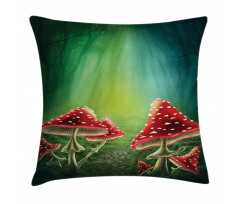 Mysterious Mushrooms Pillow Cover