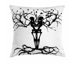 Bone Tree Gothic Pillow Cover