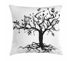 Nature Silhouette Art Pillow Cover