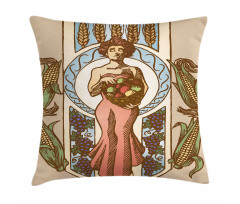 Harvest Woman with Corns Pillow Cover