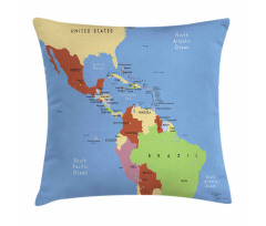 South North Pacific Ocean Pillow Cover