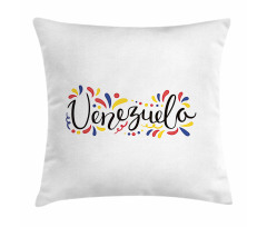 Colorful Cursive Wording Pillow Cover