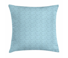 Doodle Style Space Object Pillow Cover