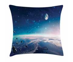 Image of Nebula Asteroids Pillow Cover