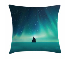 Aurora Borealis Single Rock Pillow Cover