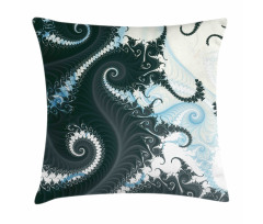 Fractal Motif with Swirls Pillow Cover