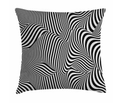 Optical Lines Art Pillow Cover