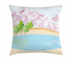 Polygonal Mountain Pillow Cover