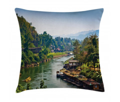 Tropic Thai Village Pillow Cover