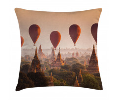 Hot Air Balloon Myanmar Pillow Cover