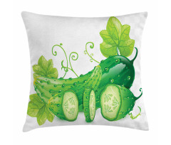 Juicy Cucumber Graphic Pillow Cover