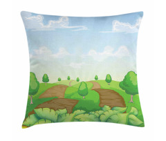 Idyllic Farm Fields Pillow Cover