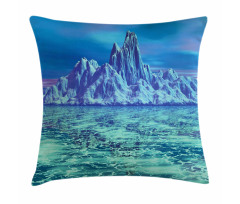 Arctic Landscape Scene Pillow Cover