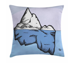 Ice Below and Above Water Pillow Cover