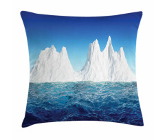 Antarctic Scene in Ocean Pillow Cover