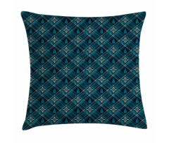 Floral and Checkered Pillow Cover