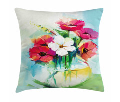 Flowers in a Vase Art Pillow Cover